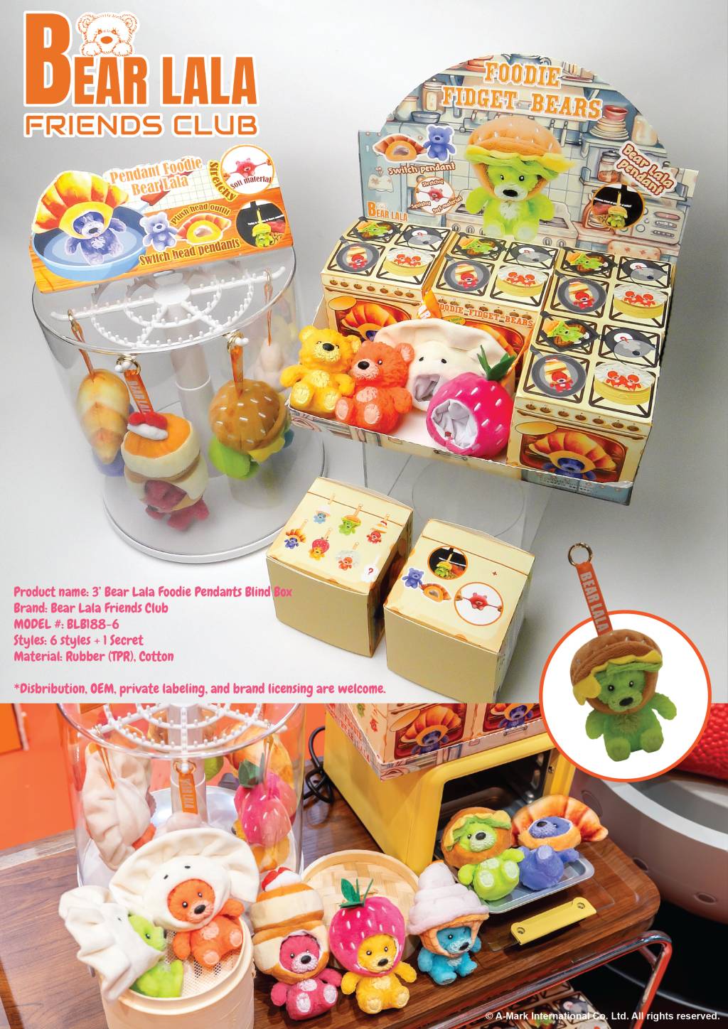 Foodie Fidget Bears