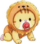 Lu Lu in lion costume