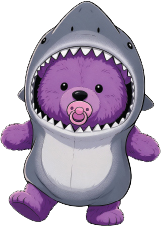 Mi Mi in shark costume
