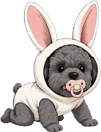 Mo Mo in bunny costume